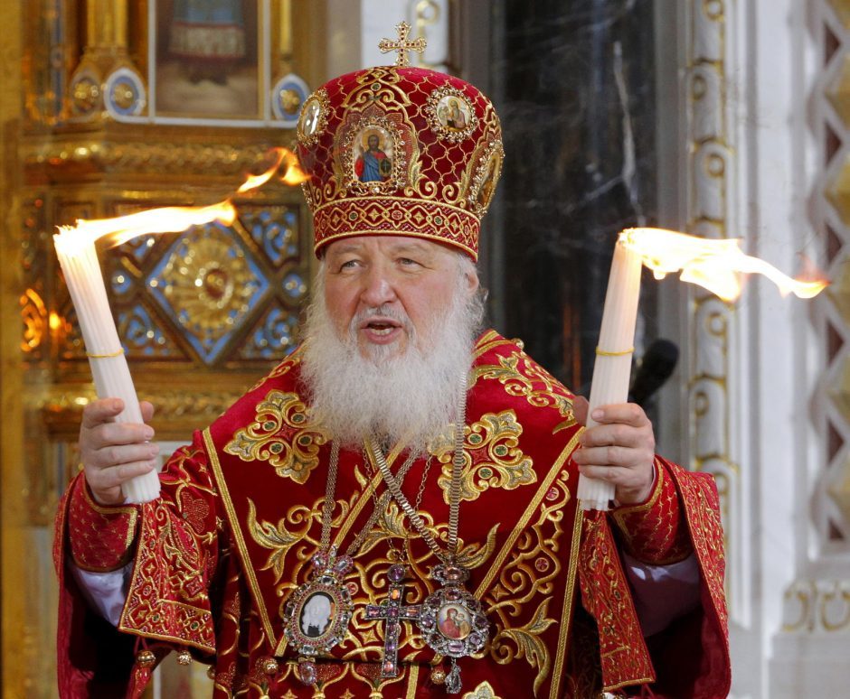 Patriarchas Kirilas dėl Ukrainos Bažnyčios kreipiasi į popiežių ir JT