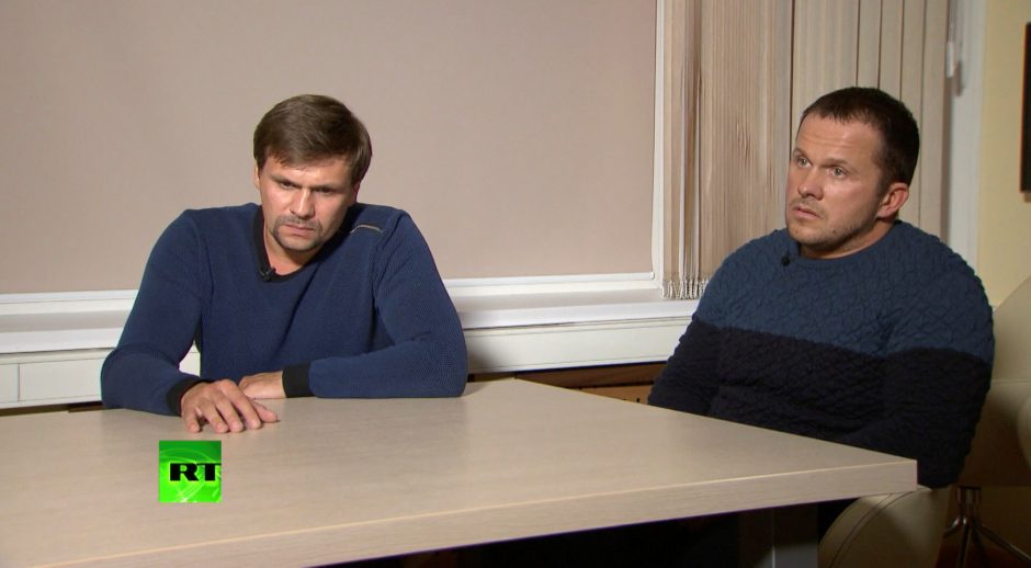 Skripalių apnuodijimu įtariamų vyrų pareiškimai nustebino net Rusiją