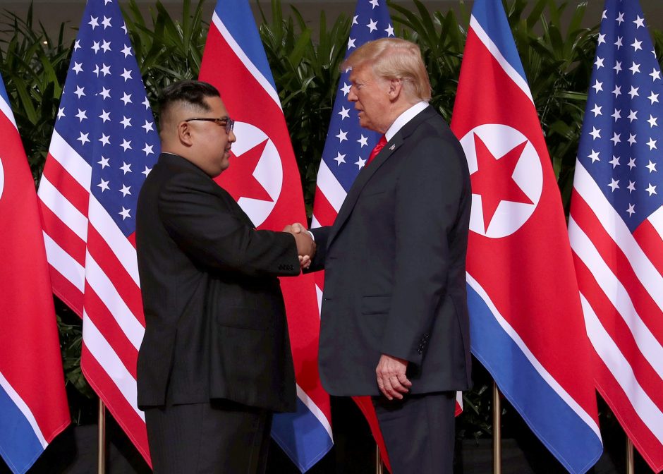 D. Trumpas nekantriai laukia antrojo susitikimo su Šiaurės Korėjos lyderiu