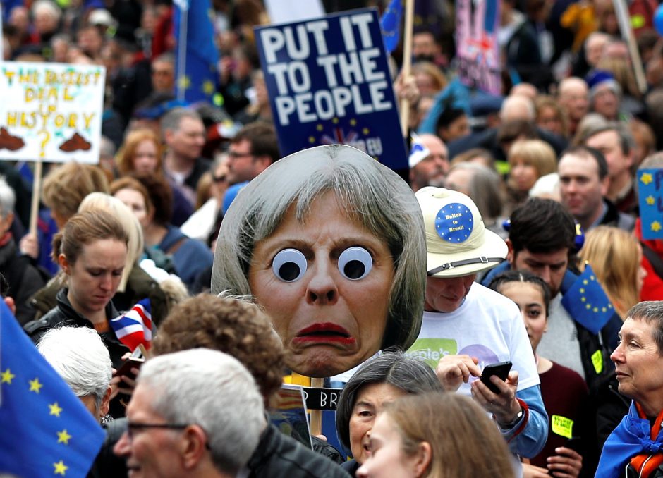 Masinė demonstracija prieš „Brexit“