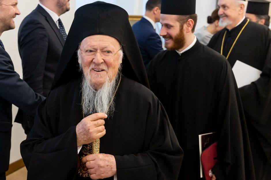 Seimo pirmininkė susitiko su Konstantinopolio patriarchu Baltramiejumi I