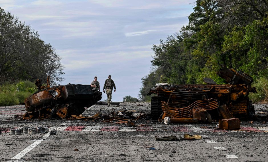 V. Zelenskis: Ukrainos pajėgos jau atkovojo 30 gyvenviečių Charkivo srityje