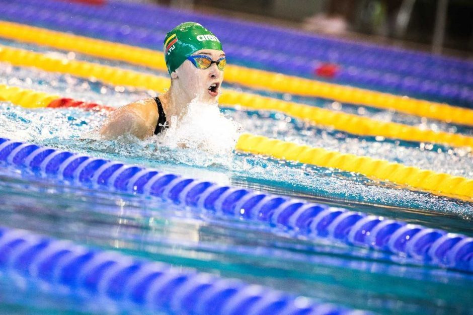 Pasaulio jaunimo plaukimo čempionato finale K. Teterevkova finišavo šešta