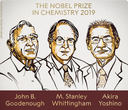 Nobelio chemijos premija atiteko trims ličio jonų baterijų kūrėjams