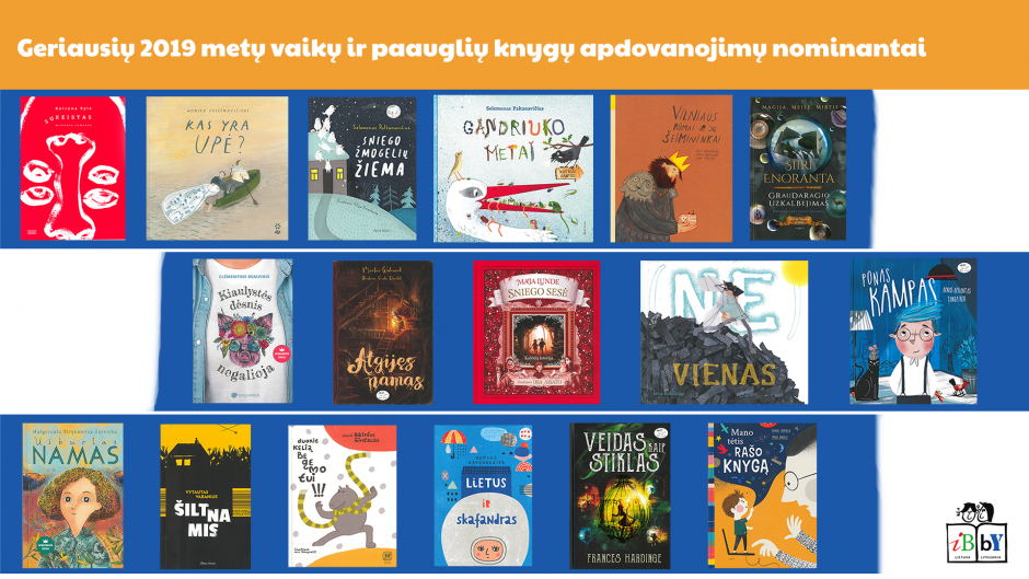 Skelbiami geriausių 2019-ųjų vaikų ir paauglių knygų apdovanojimų nominantai