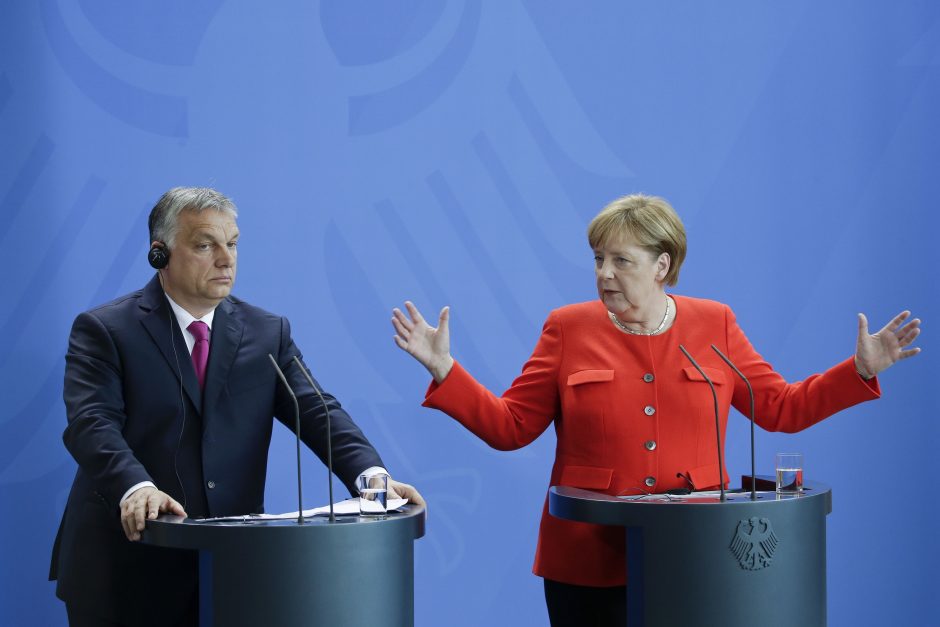 A. Merkel ir V. Orbanas surėmė ietis dėl ES vertybiųOrbanas surėmė ietis dėl E