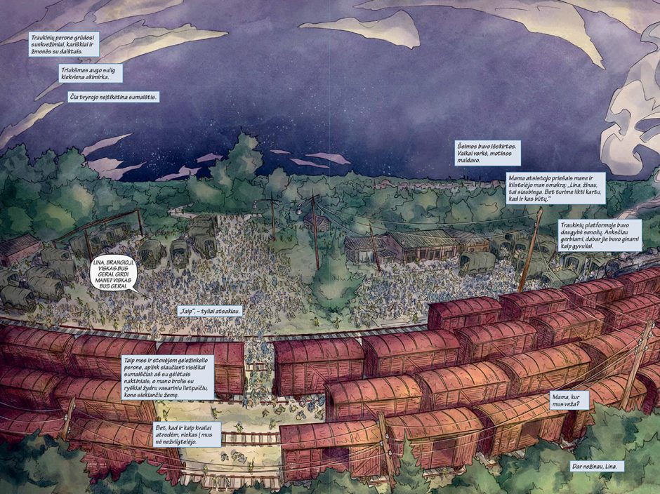 „Tarp pilkų debesų“ virto grafiniu romanu: lietuvė prakalbo Betmeno ir Supermeno kūrėjo tekstais