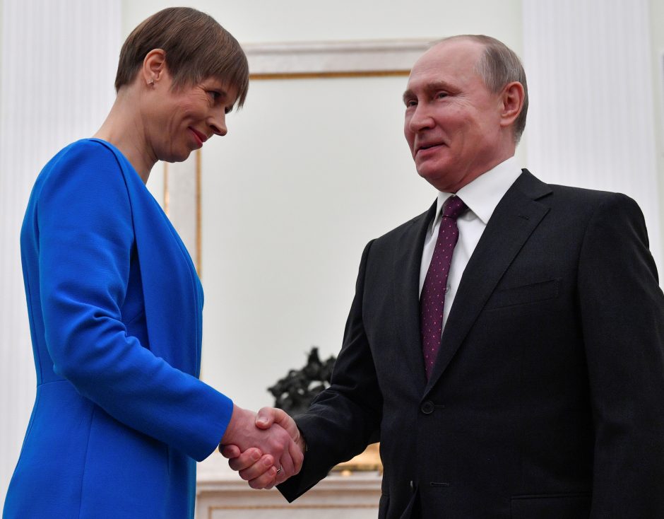 Estijos politologę nustebino K. Kaljulaid ir V. Putino susitikimo trukmė