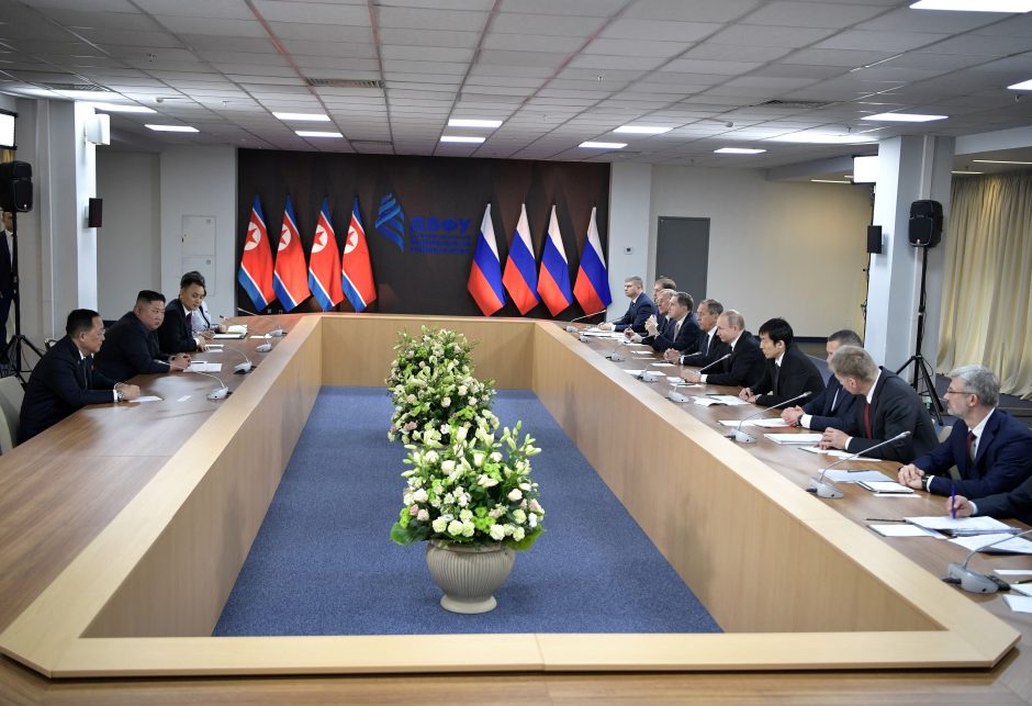 V. Putino ir Kim Jong Uno susitikimas Vladivostoke