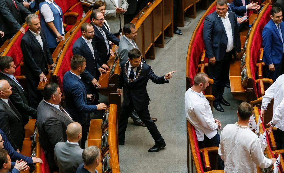 V. Zelenskis prisaikdintas Ukrainos prezidentu