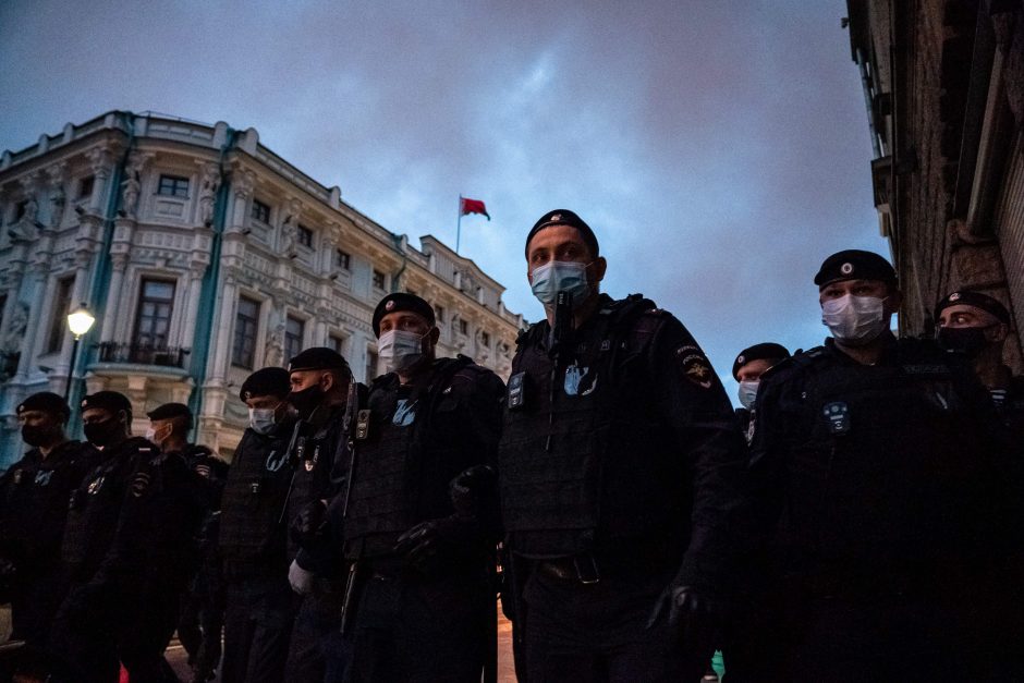 Ketvirta protestų naktis Baltarusijoje