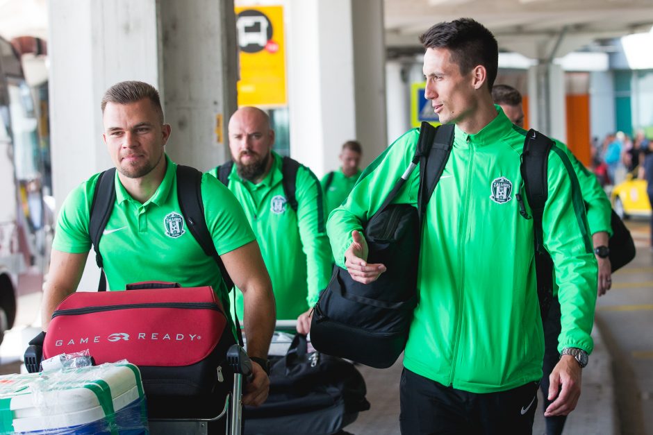 „Žalgirio“ futbolininkai atvyko į Vengriją