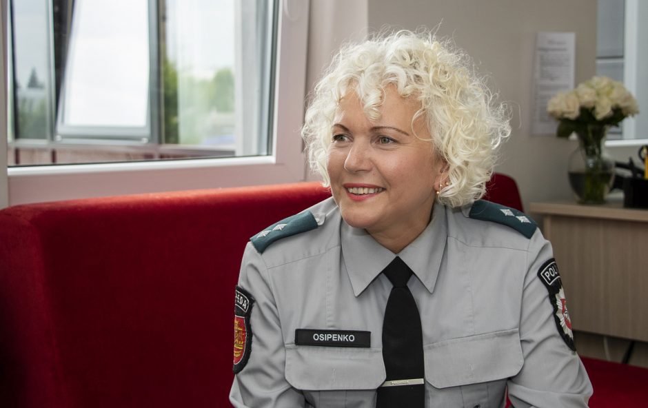 Atsidavimas: pareigūnė Klaipėdos policijoje dirba jau 38 metus