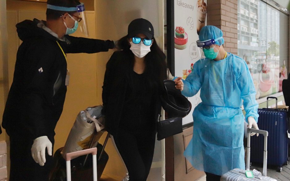 Kinijoje užregistruoti šeši nauji koronaviruso atvejai