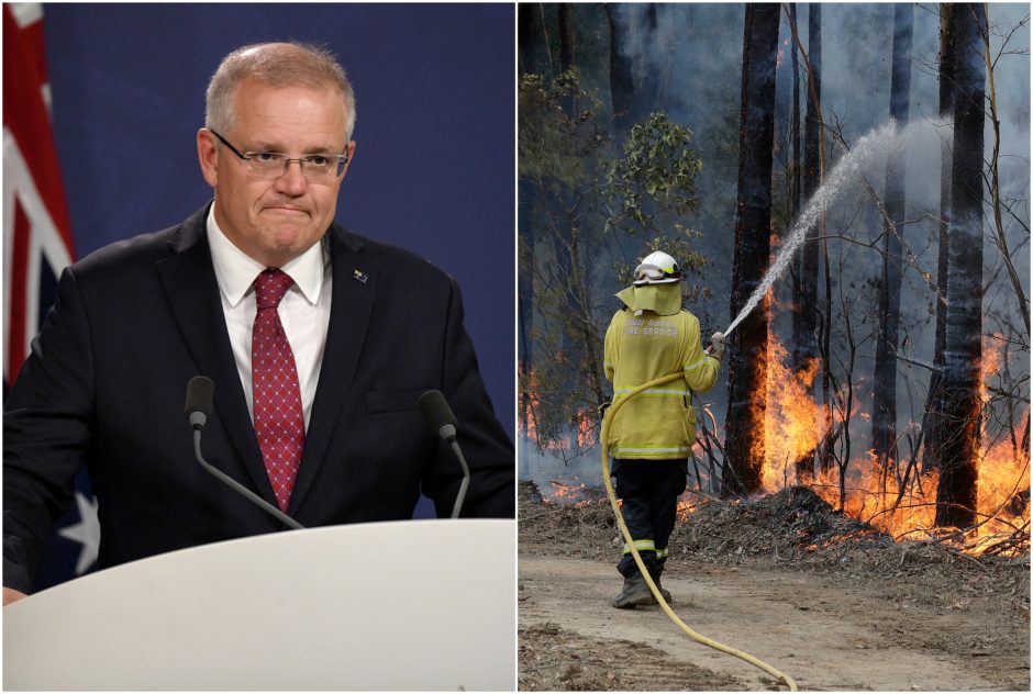 Australijos premjeras šių metų krūmynų gaisrų sezoną pavadino „juodąja vasara“