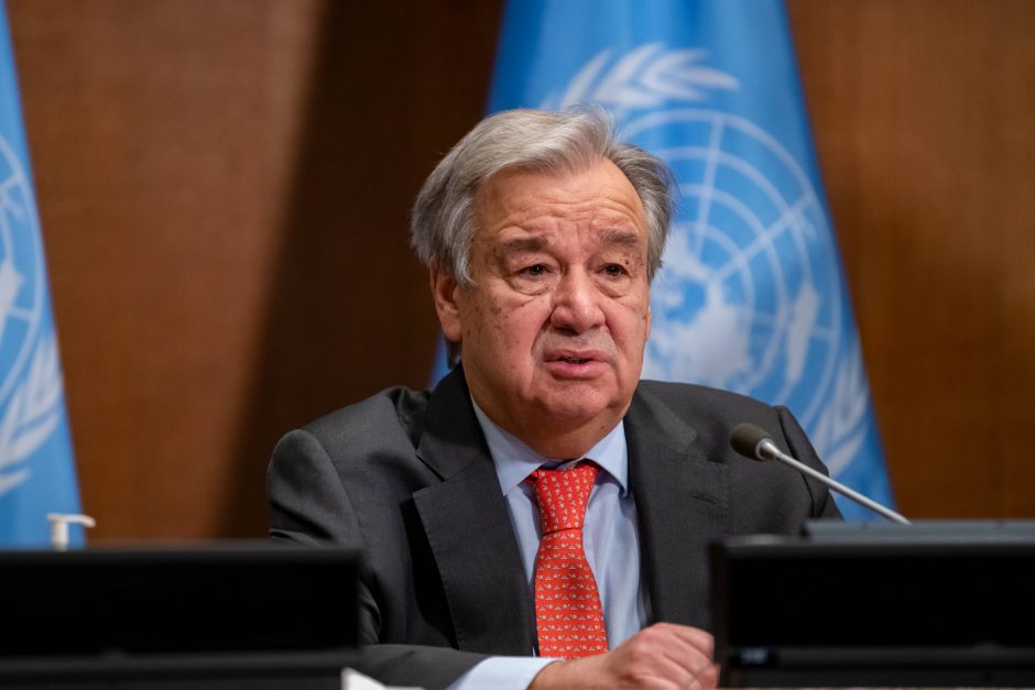 JT vadovas paragino pasaulio šalis paskelbti „klimato ekstremaliąją padėtį“ 