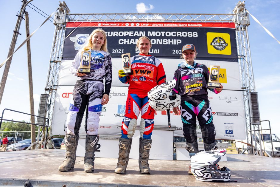 Europos motociklų kroso čempionato varžybos: prizus išsivežė lietuvių varžovai