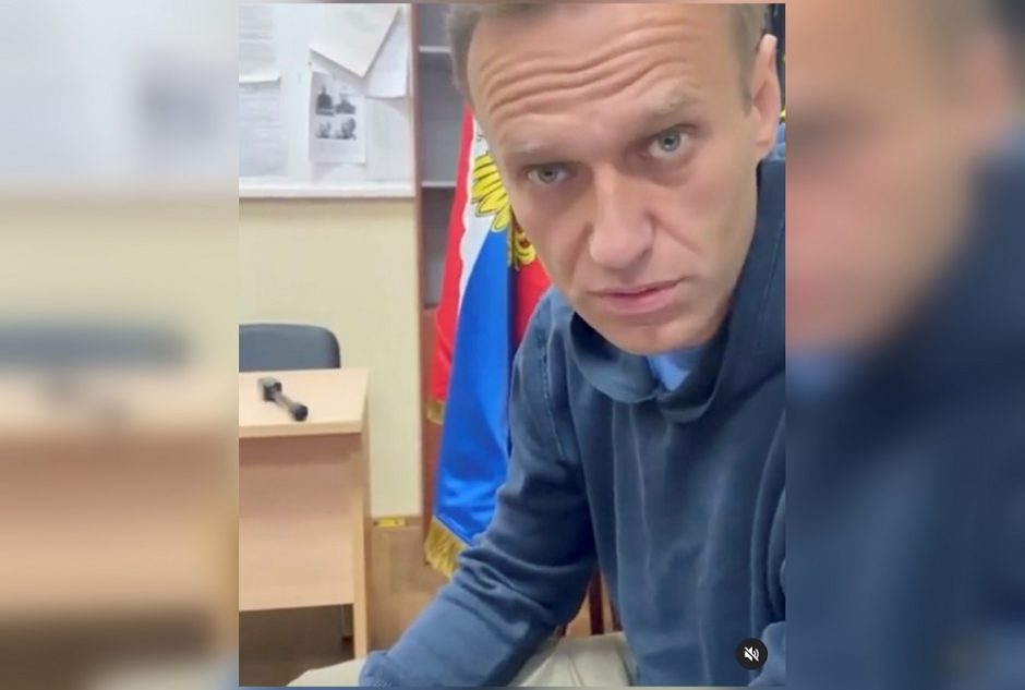 Policijos nuovadoje – posėdis dėl A. Navalno sulaikymo pratęsimo