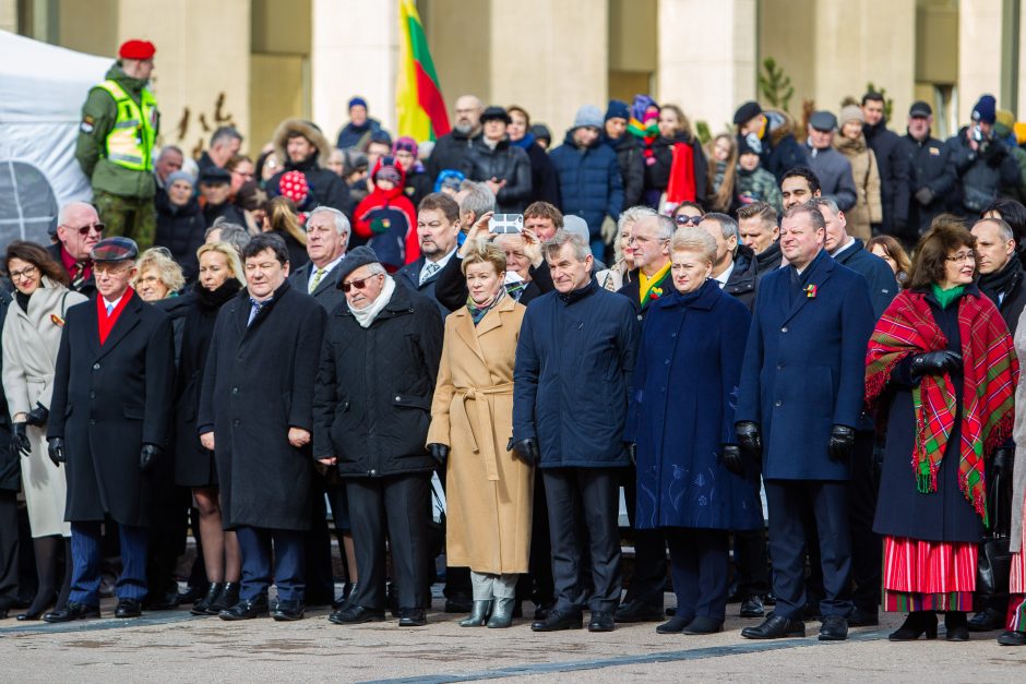 Šventinis trijų Baltijos valstybių pakėlimo ceremonija ir trispalvės nešimas 