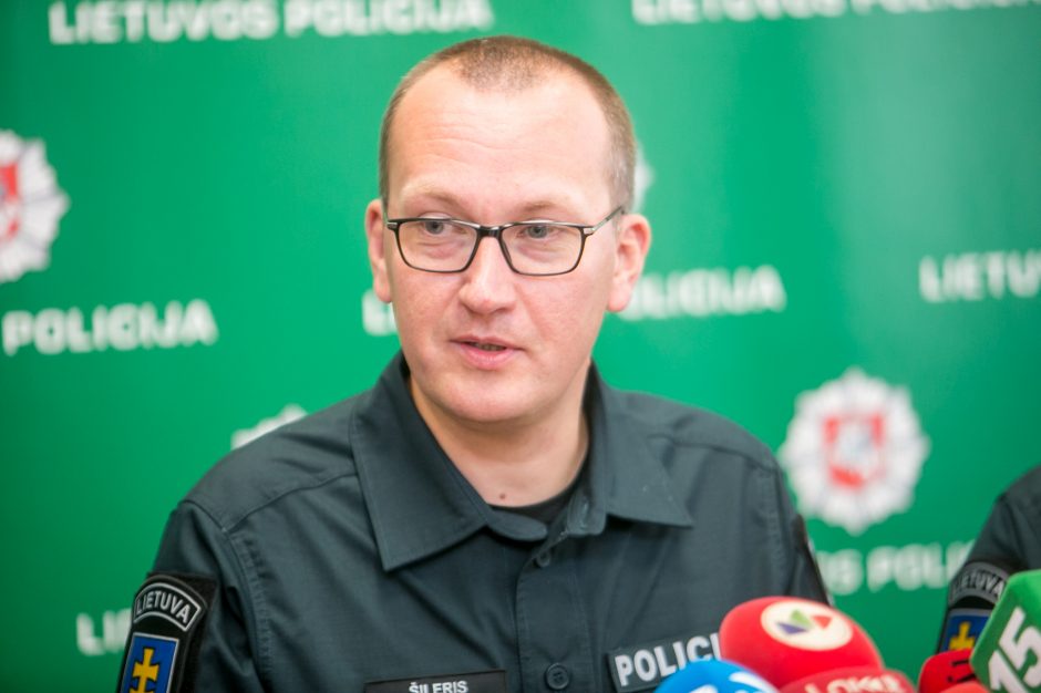 Spaudos konferencija dėl korupcijos skandalo Kauno policijoje