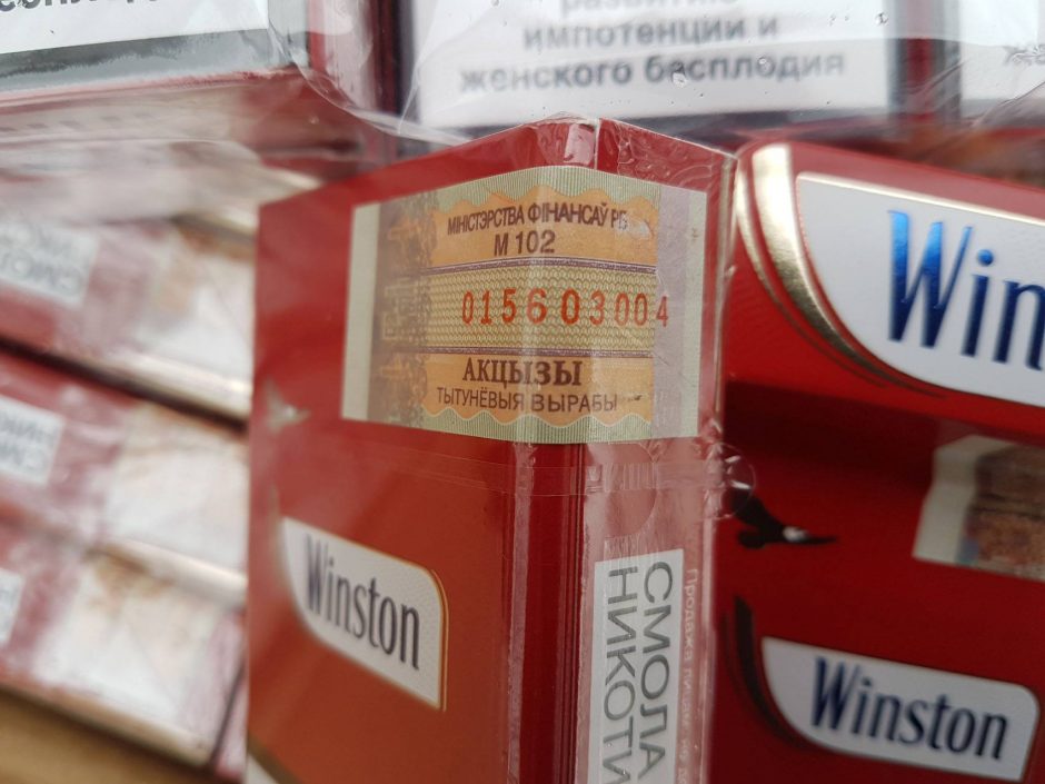 Šiemet sulaikyta tris kartus daugiau cigarečių kontrabandos, jos vertė – 11 mln. eurų