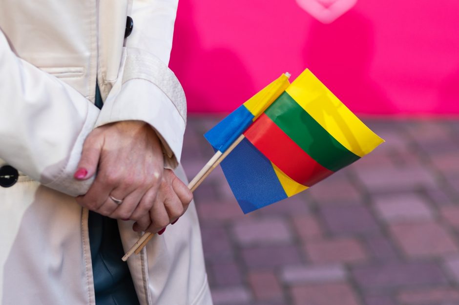 Siūlo įteisinti Ukrainos vėliavų kėlimą prie Lietuvos institucijų