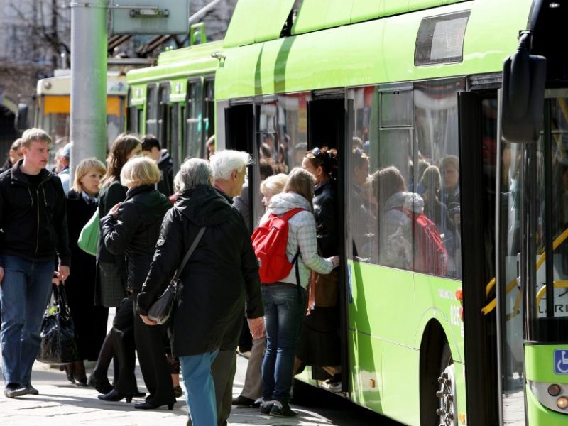 Vilniuje ir Kaune – nemokamas viešasis transportas