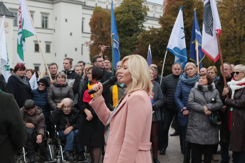 Kauno rajono gyventojai surengė piketą prie VRM
