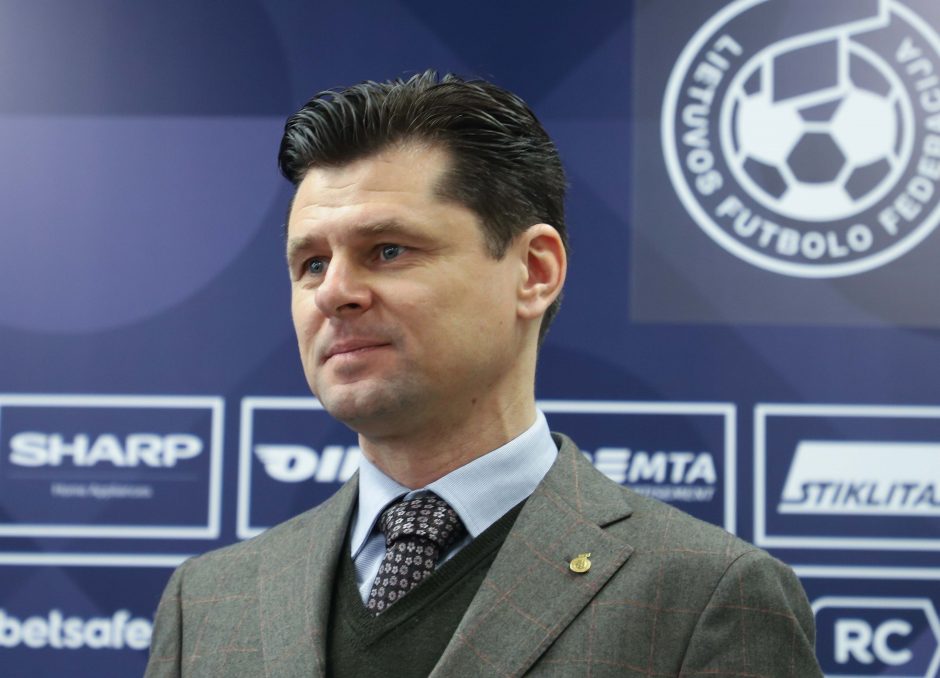 Lietuvos futbolo federacijos prezidentu perrinktas T. Danilevičius 