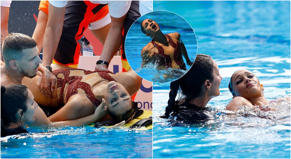 Pasaulio čempionate – dramatiškas sportininkės gelbėjimas vandenyje: ji nekvėpavo