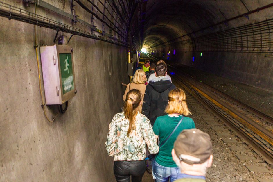 Kauno geležinkelio tunelį aplankė rekordinis skaičius smalsuolių