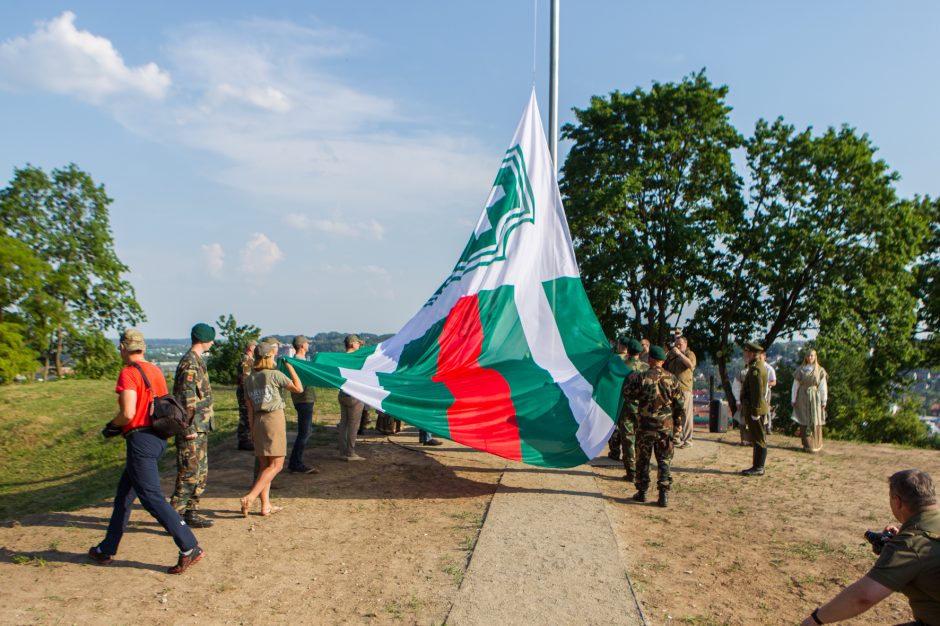 Iškelta Lietuvos šaulių sąjungos vėliava