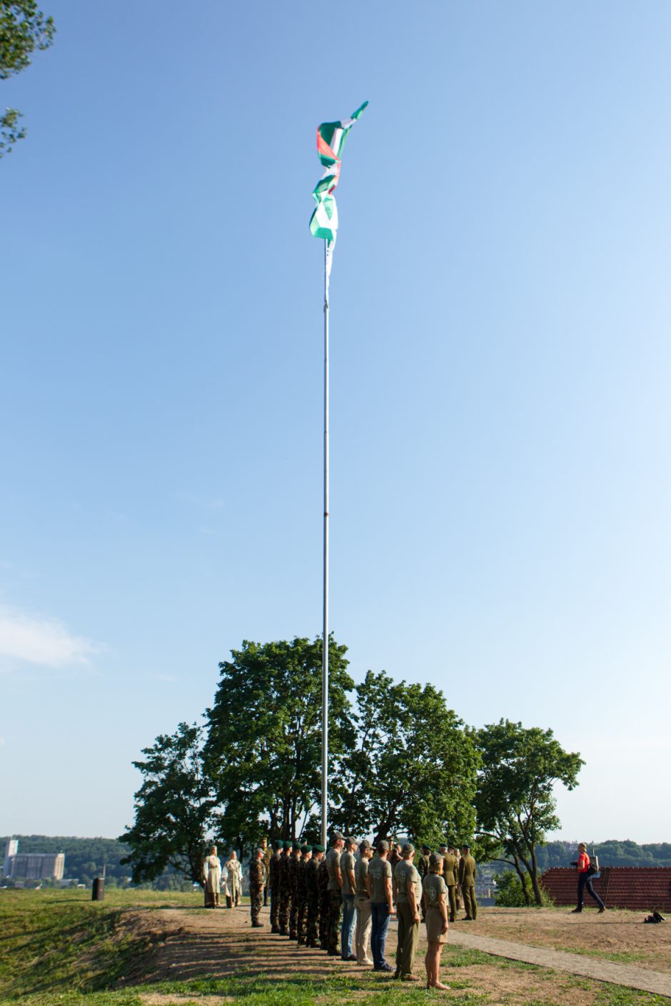 Iškelta Lietuvos šaulių sąjungos vėliava