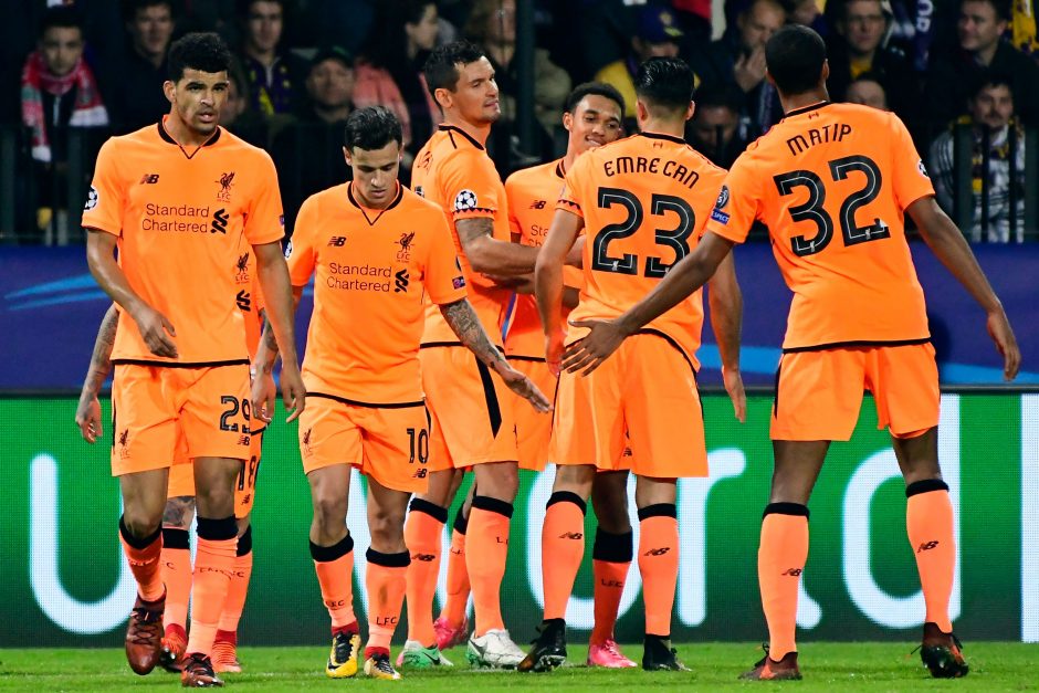 Čempionų lygoje „Liverpool“ įmušė net septynis įvarčius išvykoje