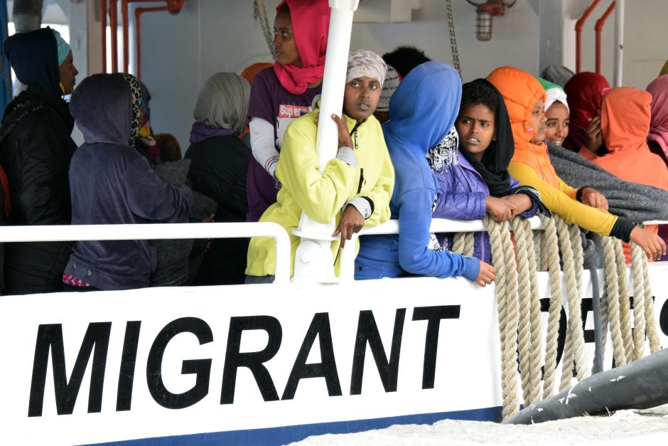 Šiemet Viduržemio jūra Europą jau pasiekė 237 tūkst. migrantų