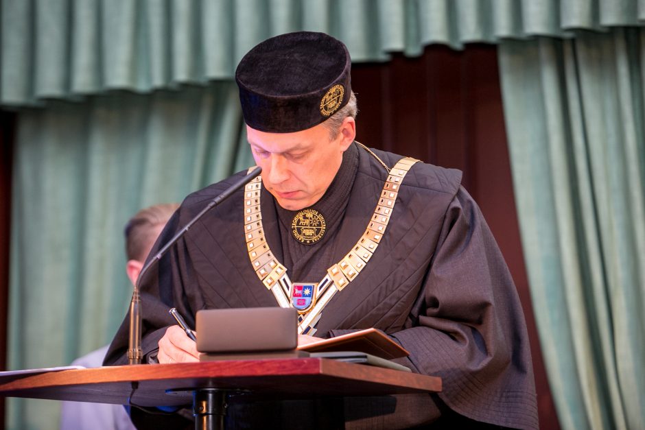 Inauguruotas naujasis KTU rektorius E. Valatka