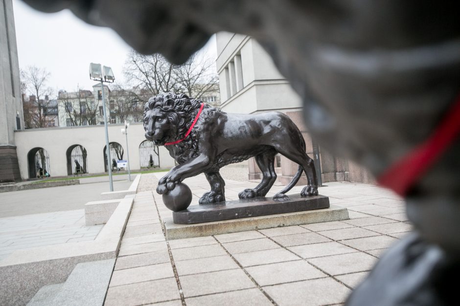 Neblėstanti meilė Kauno simboliams – Karo muziejaus liūtams