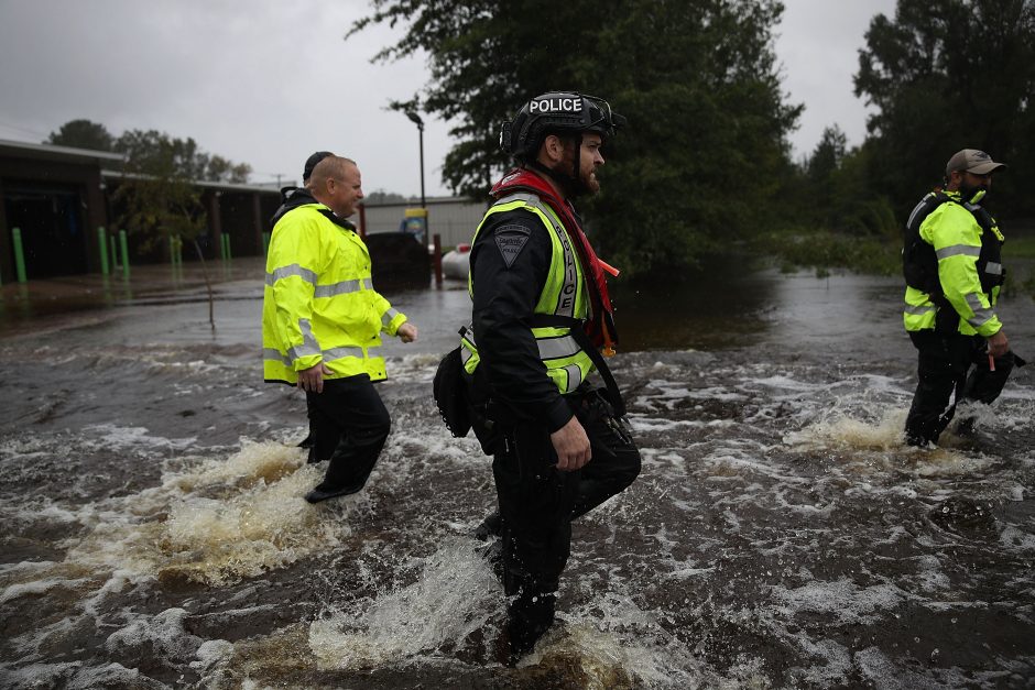 Katastrofiški potvyniai JAV pietryčiuose