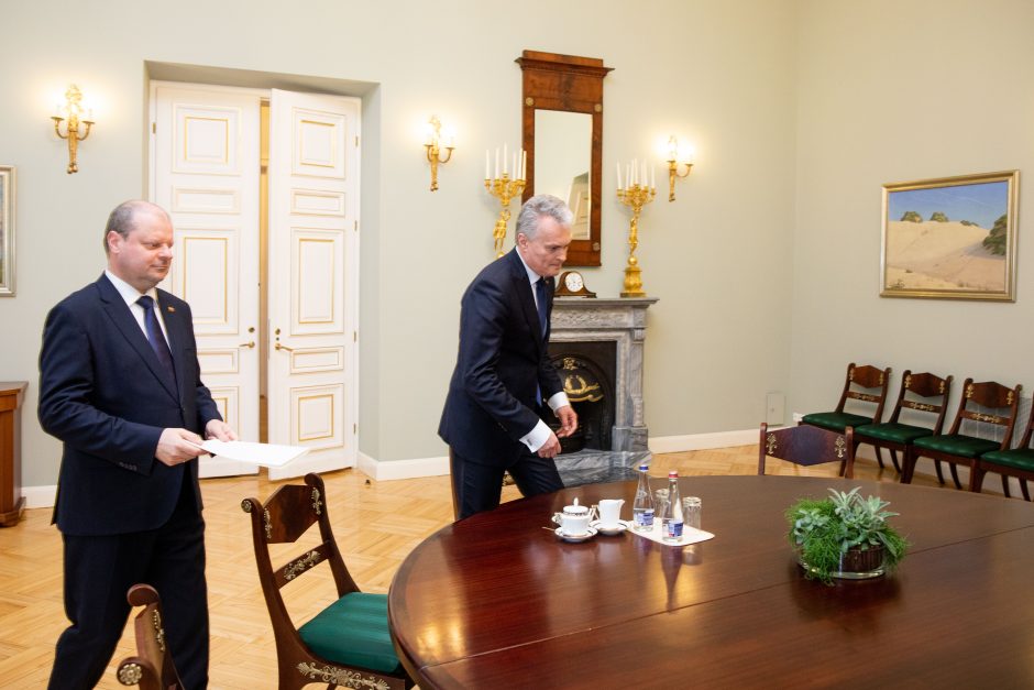 Prezidentas susitiko su S. Skverneliu