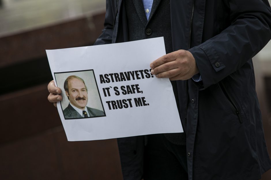 Sąjūdžio prieš Astravo AE protesto akcija