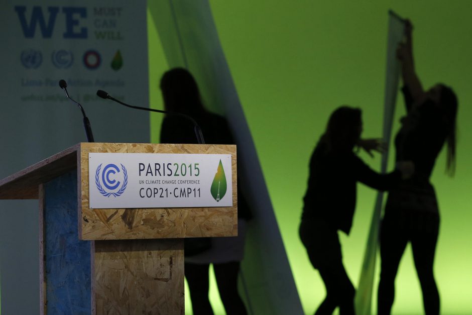 Paryžiaus klimato konferencijos dalyviams bus pateiktas sutarties juodraštis
