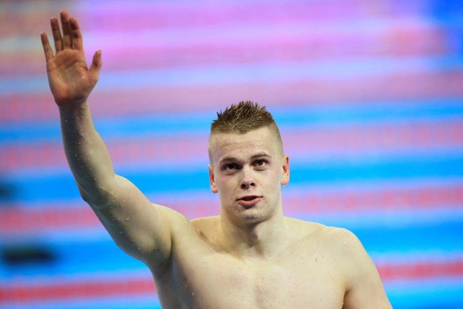 Plaukikas D. Rapšys Belgijoje iškovojo du aukso medalius