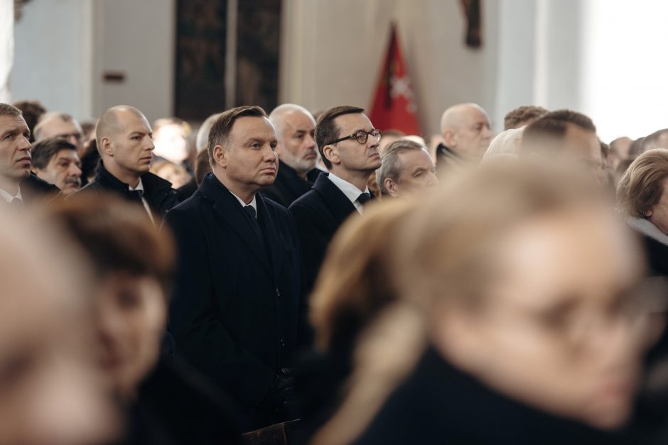Nužudyto Gdansko mero laidotuvės