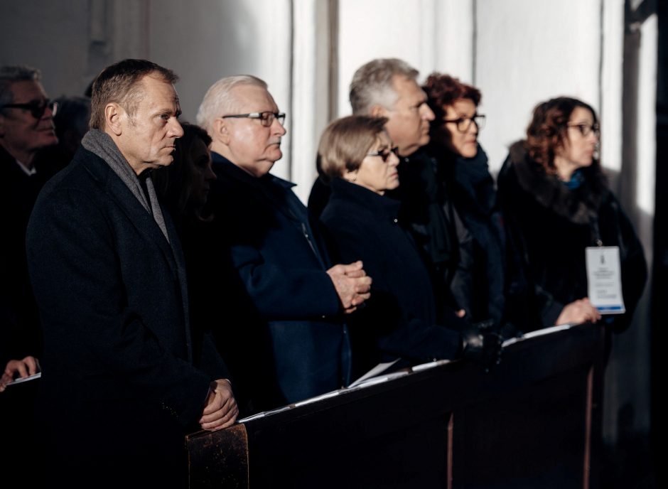 Nužudyto Gdansko mero laidotuvės