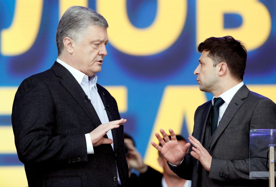 P. Porošenkos ir V. Zelenskio debatai Kijevo stadione