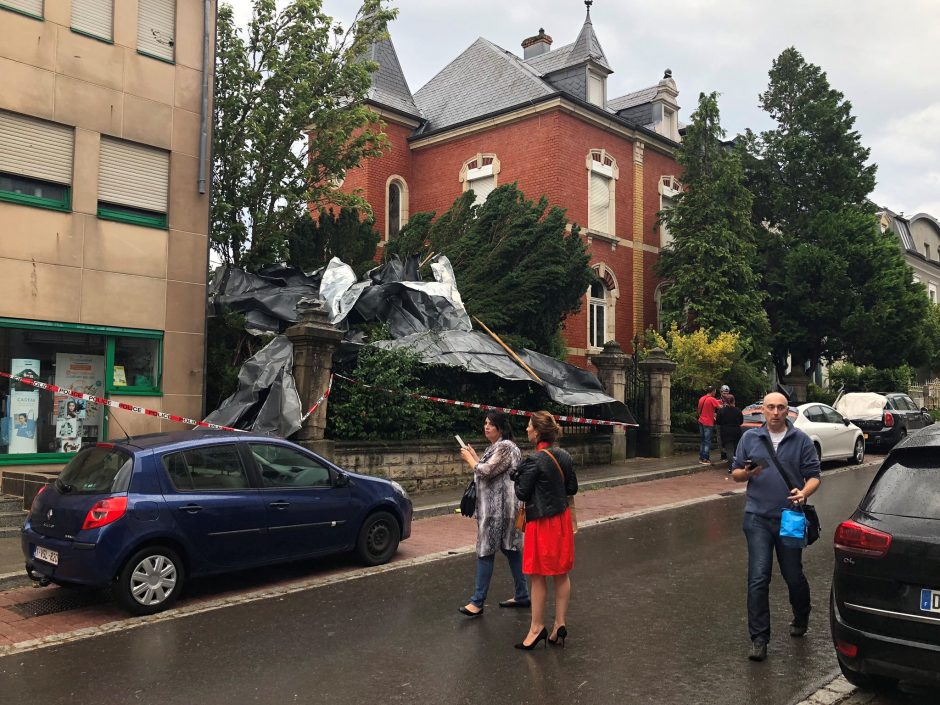 Liuksemburge siaučiant viesului sužeisti septyni žmonės