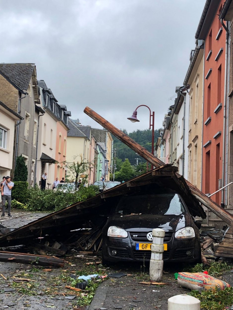 Liuksemburge siaučiant viesului sužeisti septyni žmonės