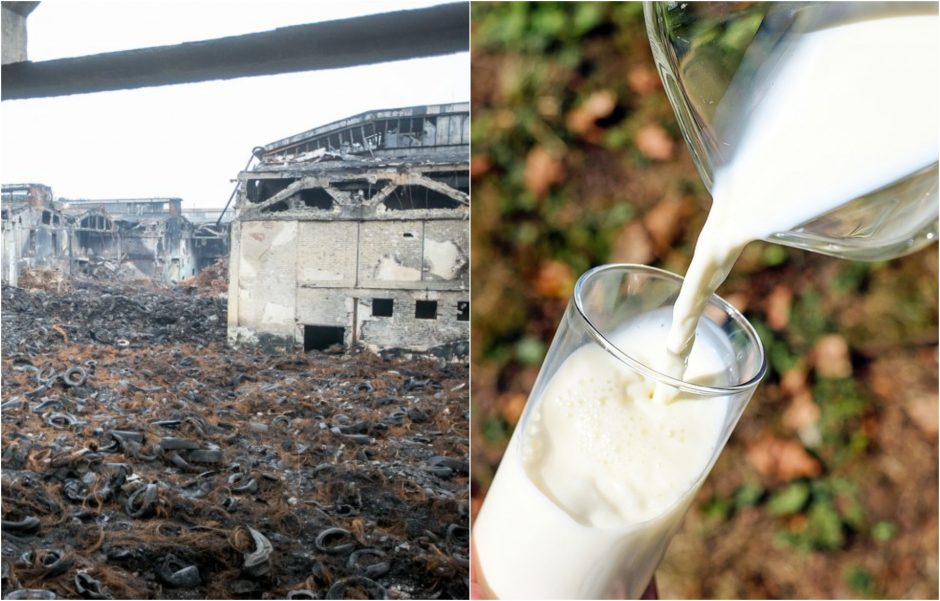 Po gaisro Alytuje pieno vis dar negali tiekti penki ūkininkai