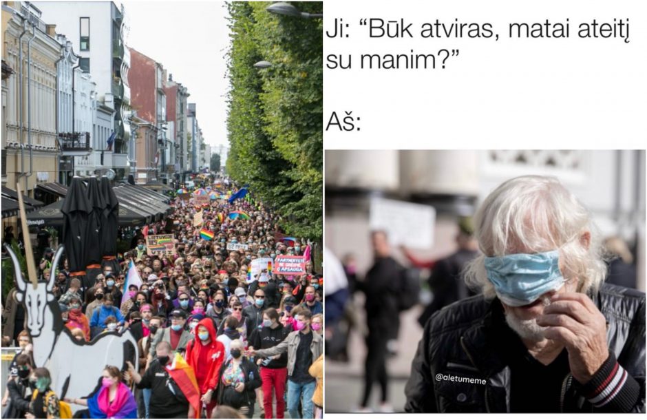 Neapykantą prieš „Kaunas Pride“ dalyvius demonstravę asmenys – interneto pokštininkų taikiklyje