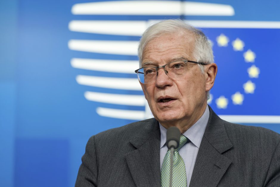 J. Borrellis: naujas sankcijas Baltarusijai ES paskelbs artimiausiomis dienomis